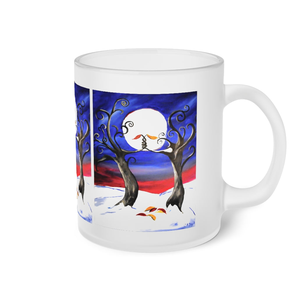 Hold On Frosted Glass Mug