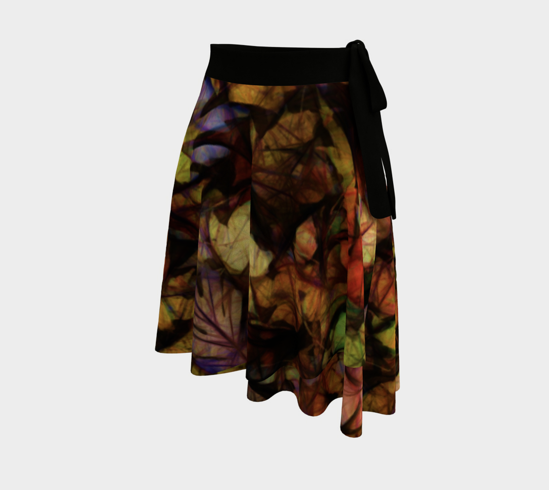 Late October Leaves Wrap Skirt