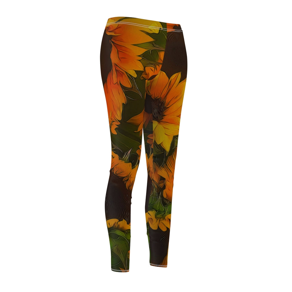 Sunflowers Women's Cut & Sew Casual Leggings