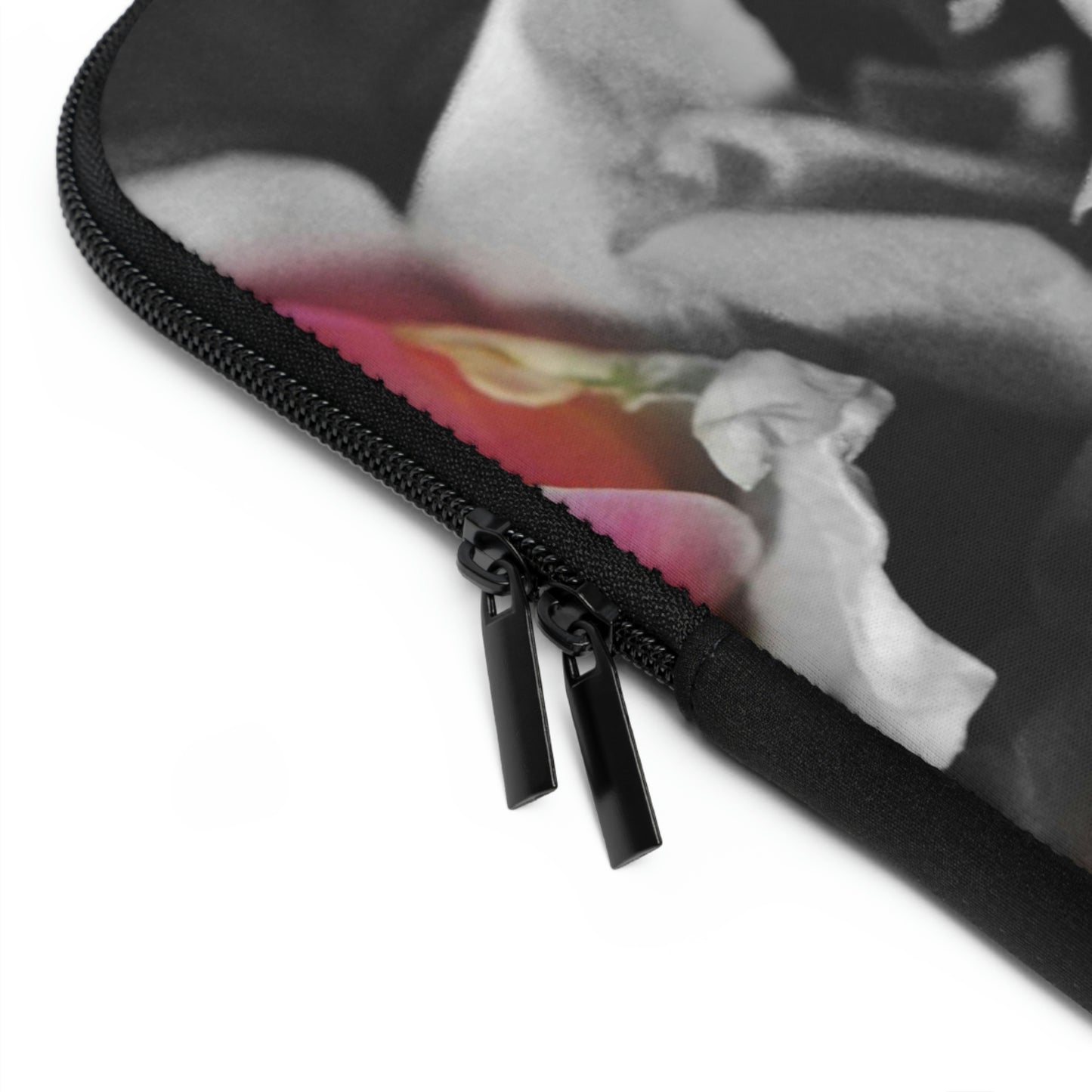 Black and White Roses Fade Laptop Sleeve