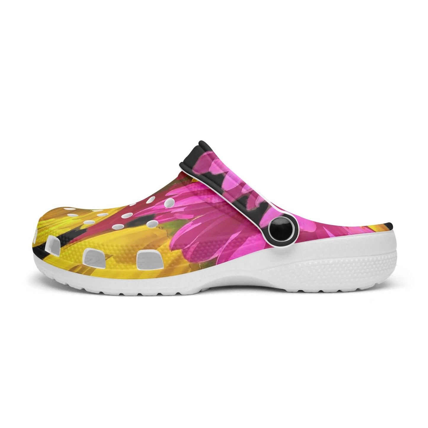 Bright Daisy Bouquet 413. All Over Printed Clogs