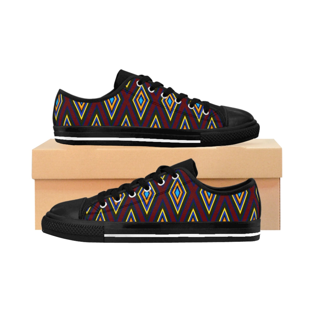 Colorful Diamonds Women's Sneakers