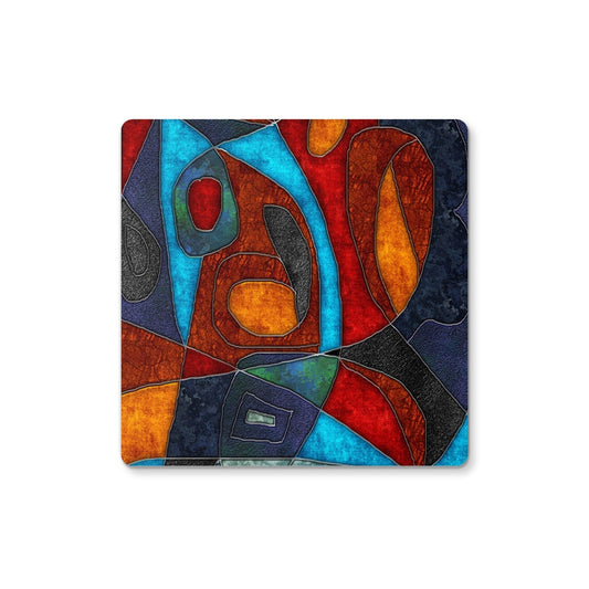 Abstract With Heart Coaster