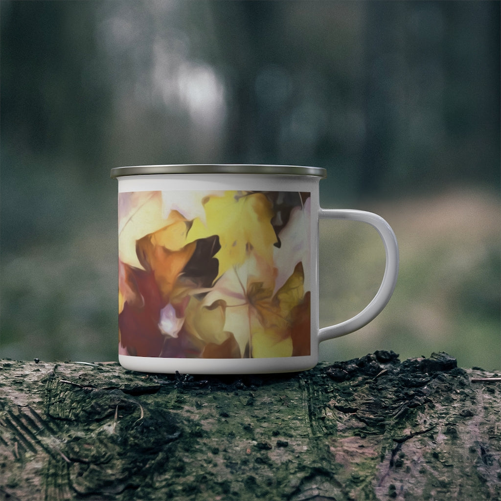 Fall leaves Bright Enamel Camping Mug