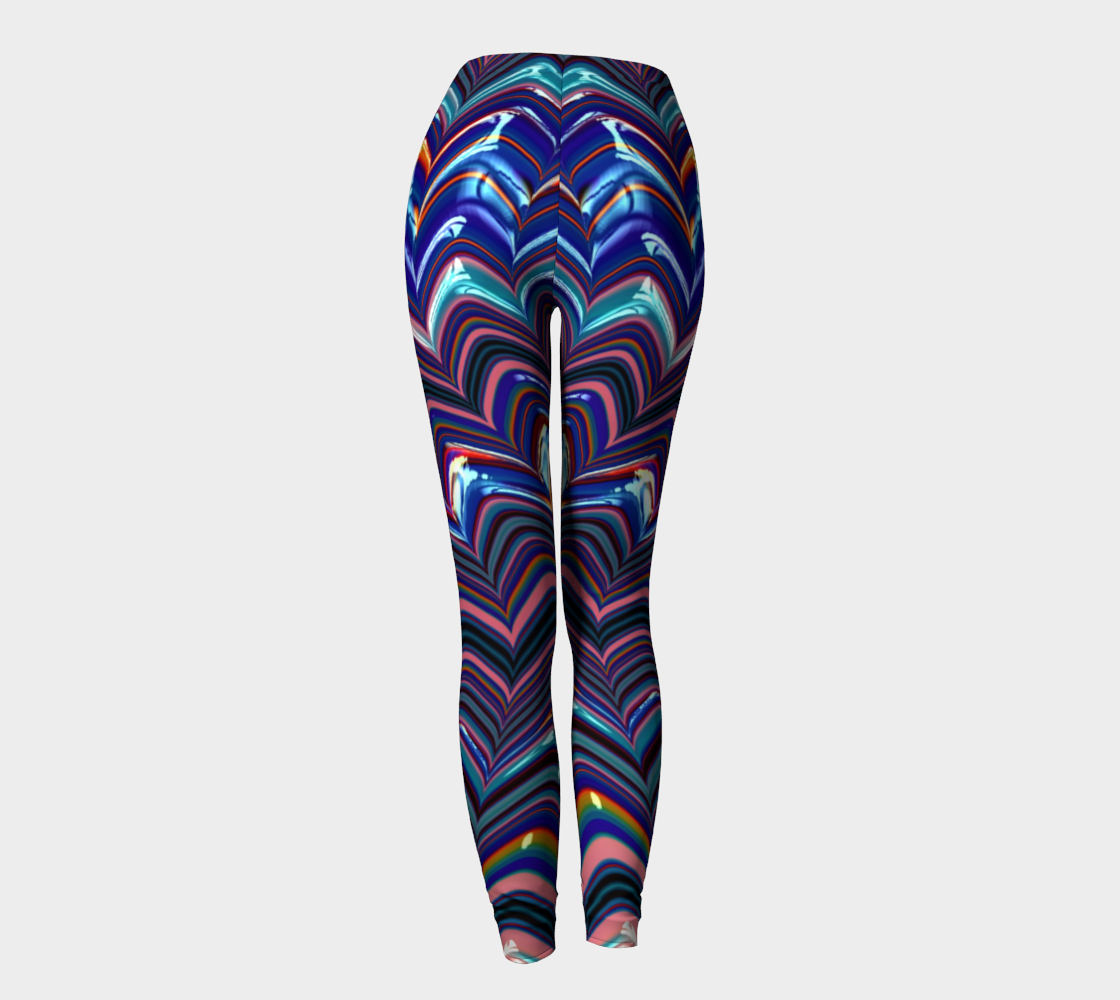 Triangle Paint Stripes Leggings