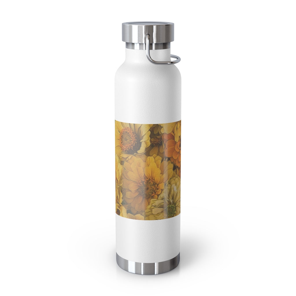Yellow Zinnias 22oz Vacuum Insulated Bottle
