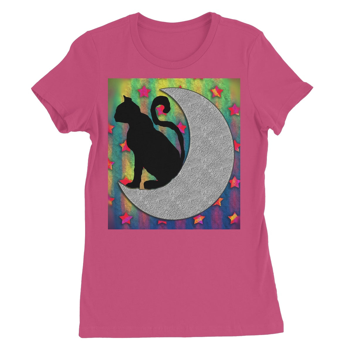 Cat On A Moon Women's Favourite T-Shirt