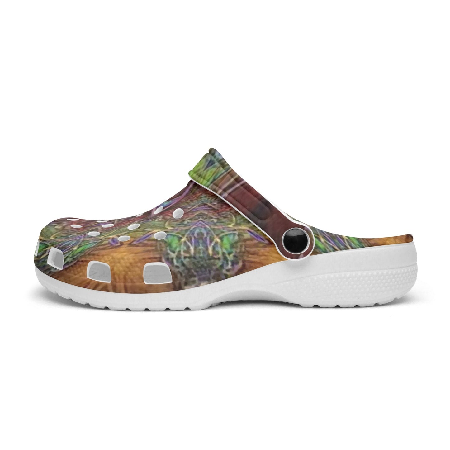 Earthy Kaleidoscope 413. All Over Printed Clogs