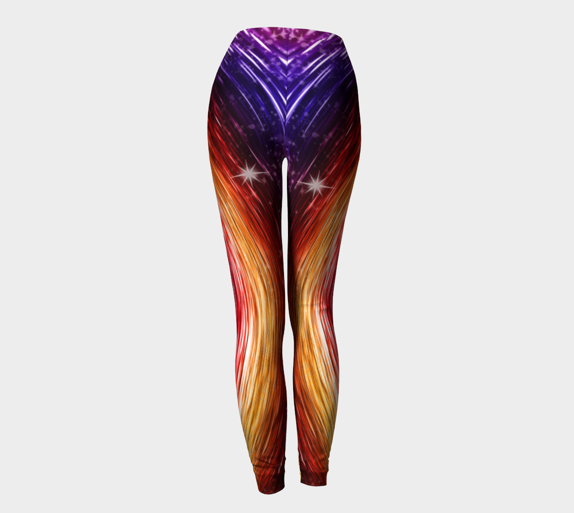 Rainbow Sparkle Swirl leggings