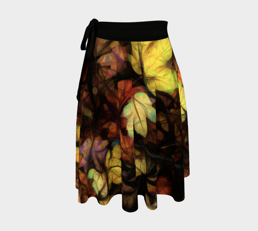 Late October Leaves Wrap Skirt