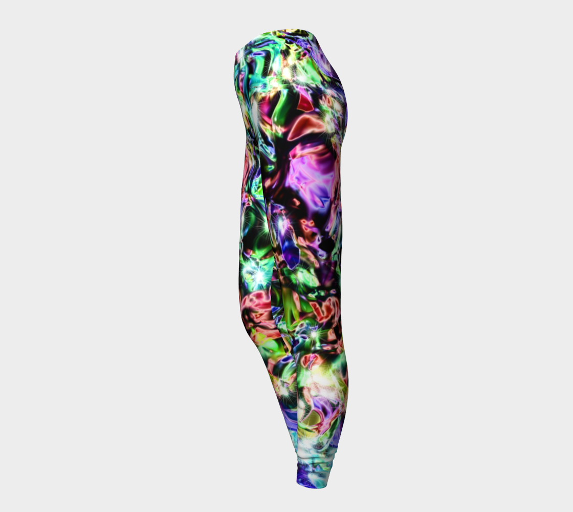 Rainbow sparkly Liquid Metal Leggings