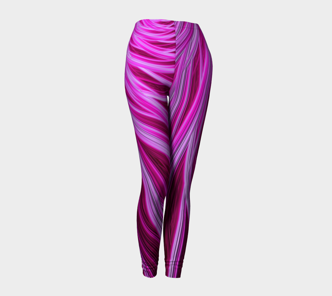 Pink Fractal 18 Leggings