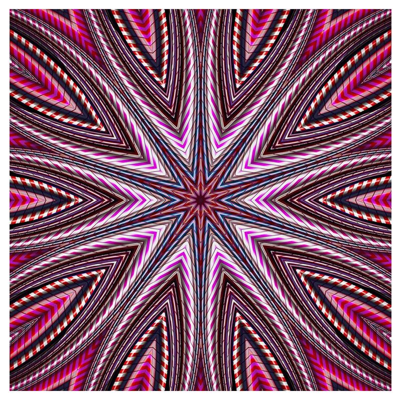 Candy Cane Kaleidoscope Water Glass