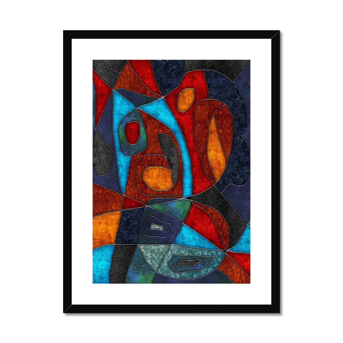 Abstract With Heart Framed & Mounted Print