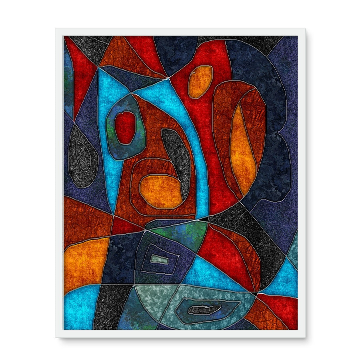 Abstract With Heart Framed Photo Tile