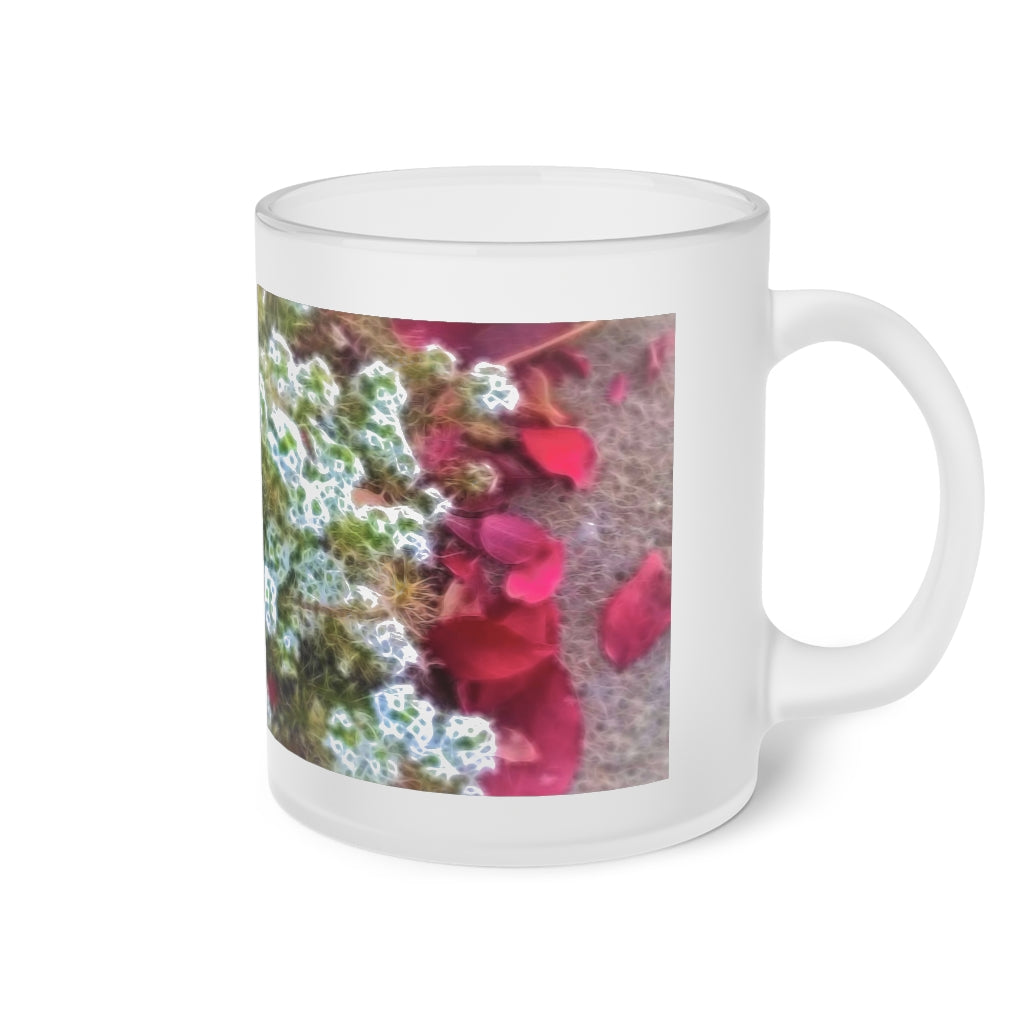 Fall Sidewalk Kenosha Frosted Glass Mug