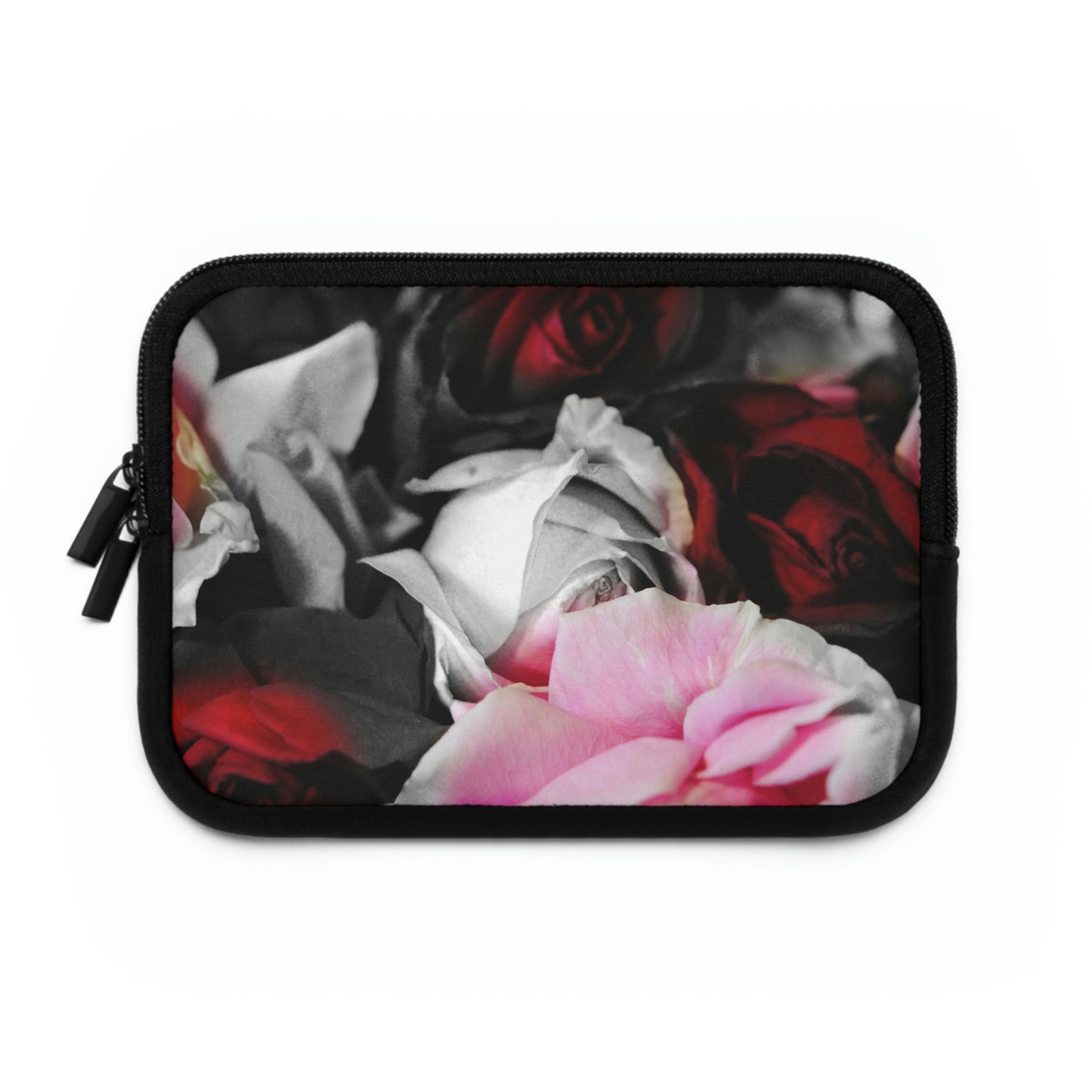 Black and White Roses Fade Laptop Sleeve