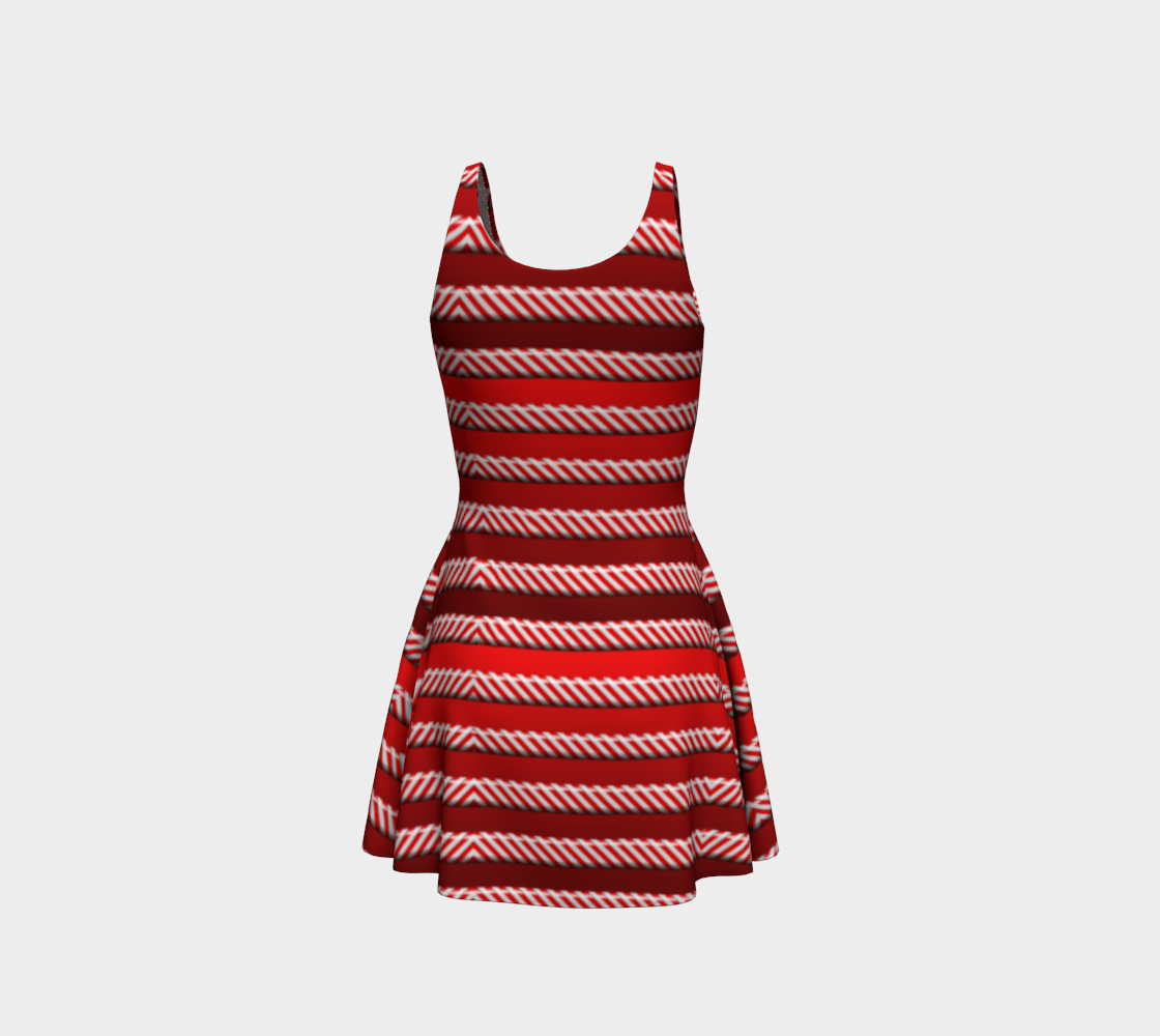 Peppermint Stripes Flare Dress