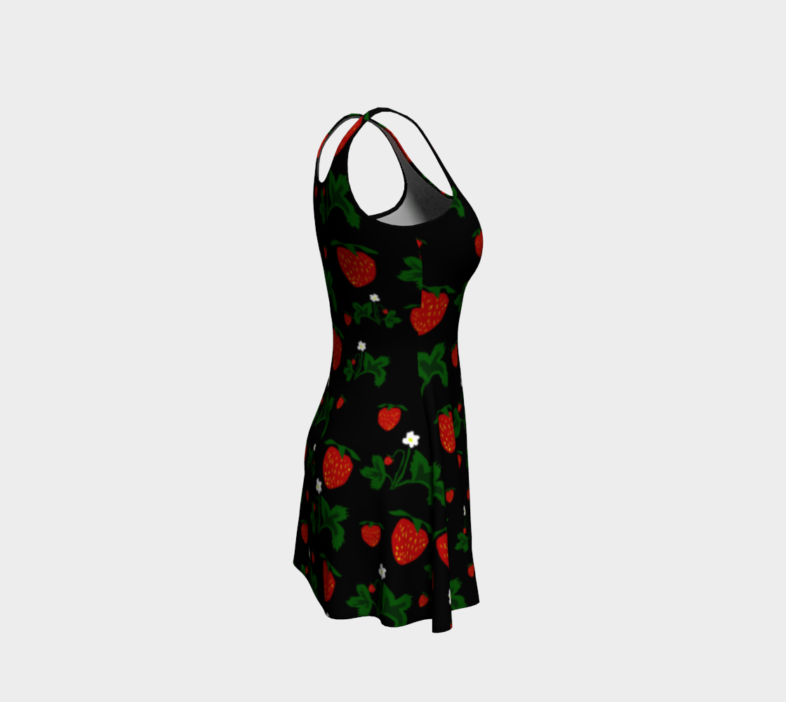 Wild Strawberries Flare Dress