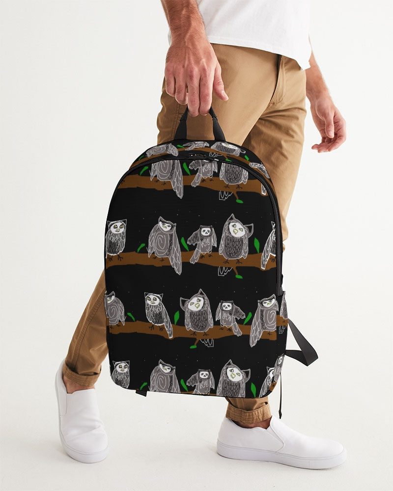 Owls Pattern Large Backpack