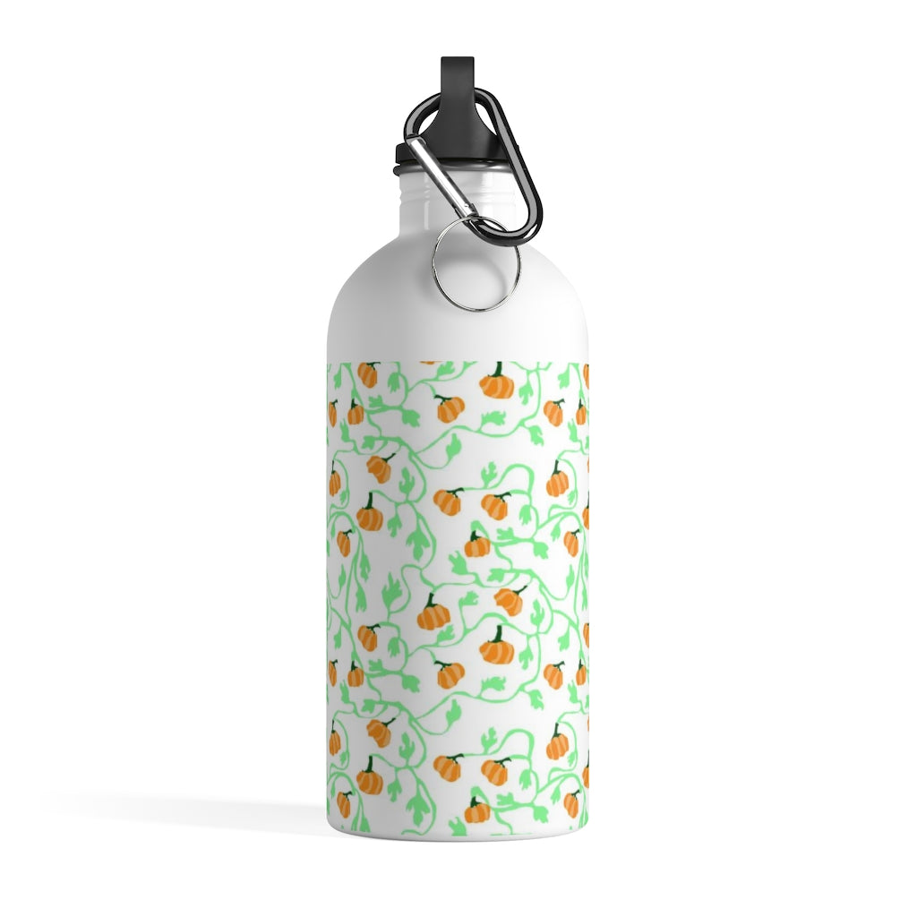 Pumpkin and Vines Stainless Steel Water Bottle