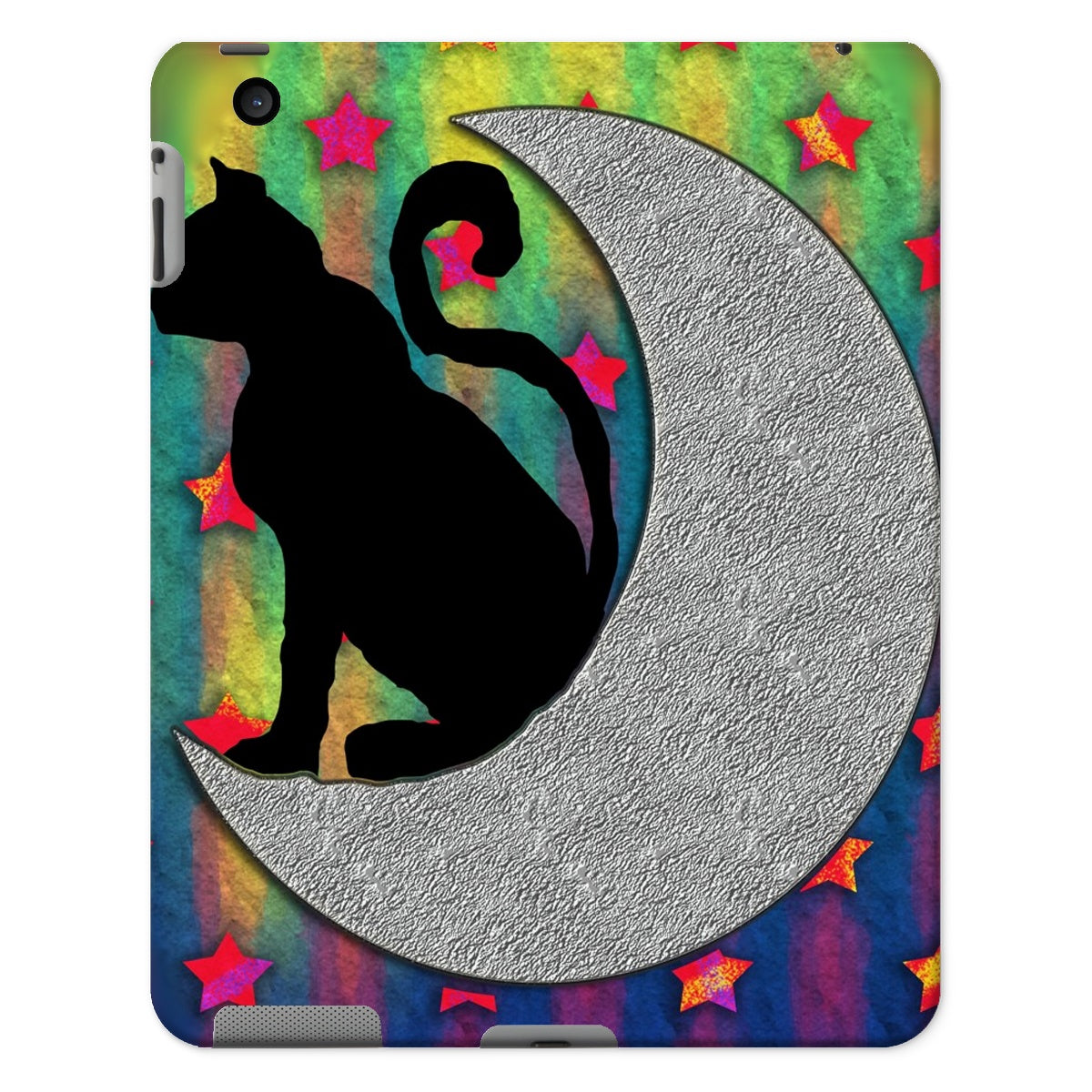 Cat On A Moon Tablet Cases