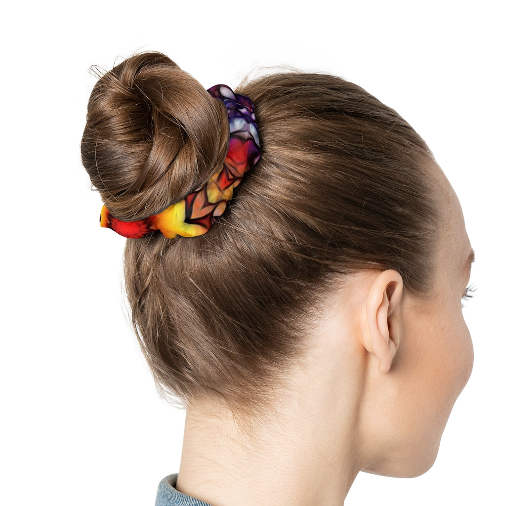 Kaleidoscope with Yellow Scrunchie