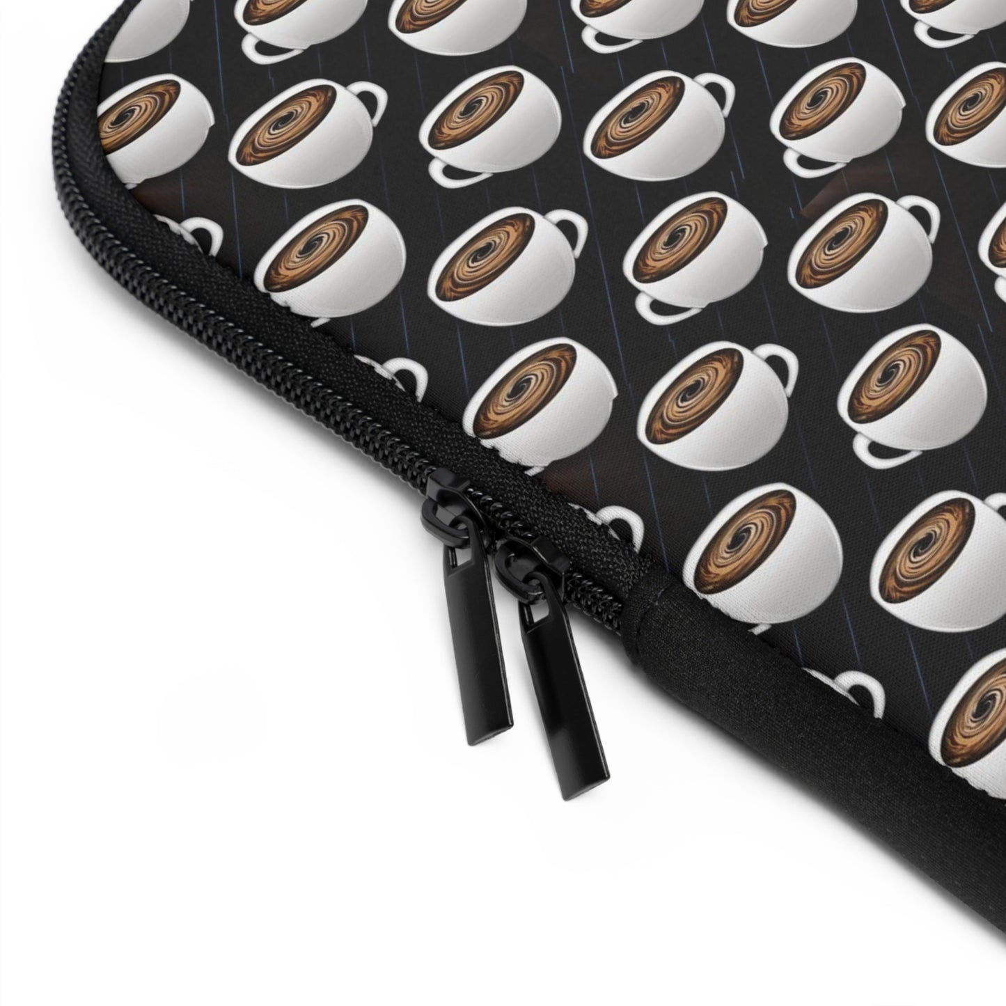 Coffee Cups Pattern Laptop Sleeve