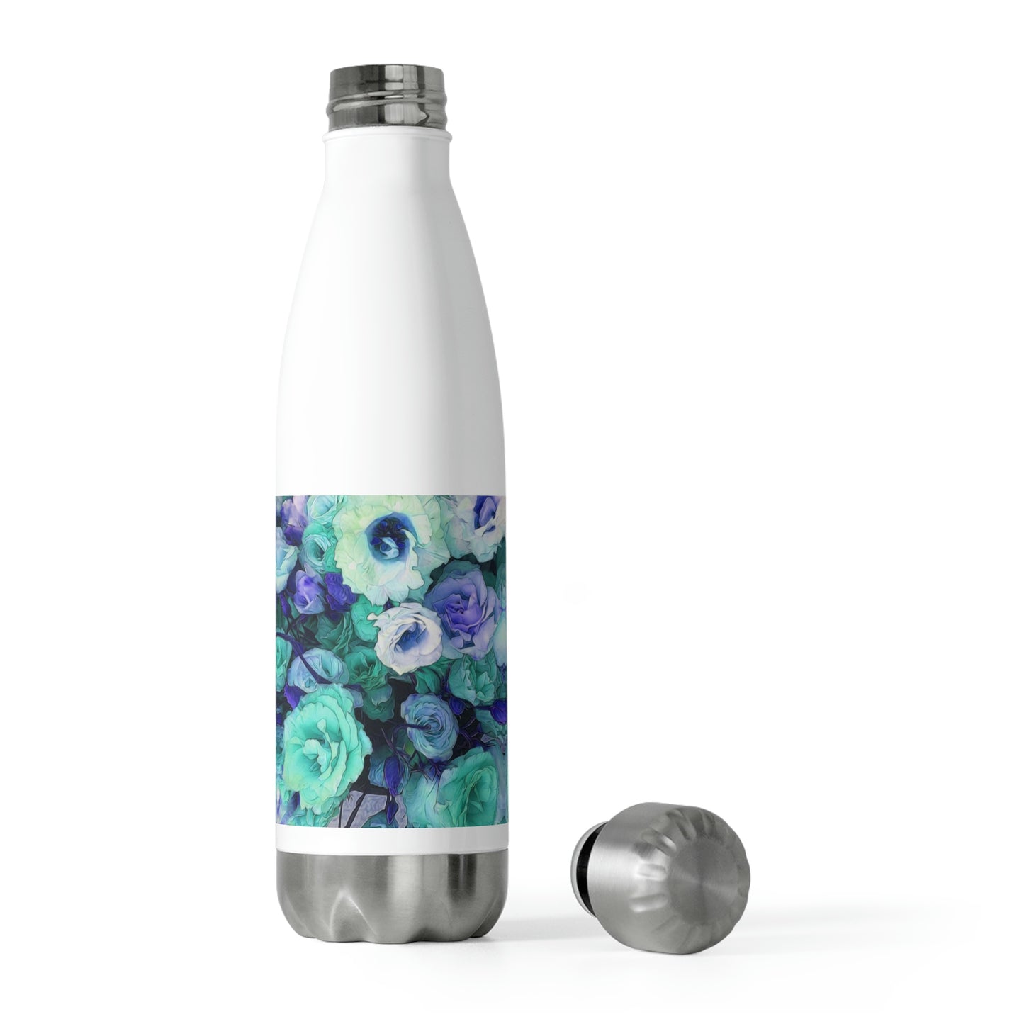 Aqua Flower Kaleidoscope  20oz Insulated Bottle