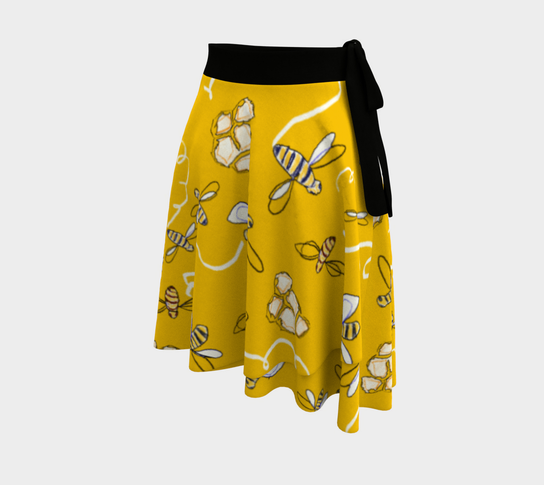 Honey Bees Wrap Skirt