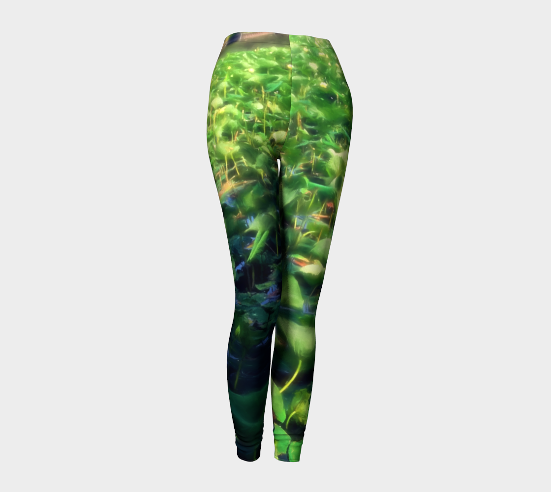 Lotus Blossoms in Bloom Leggings