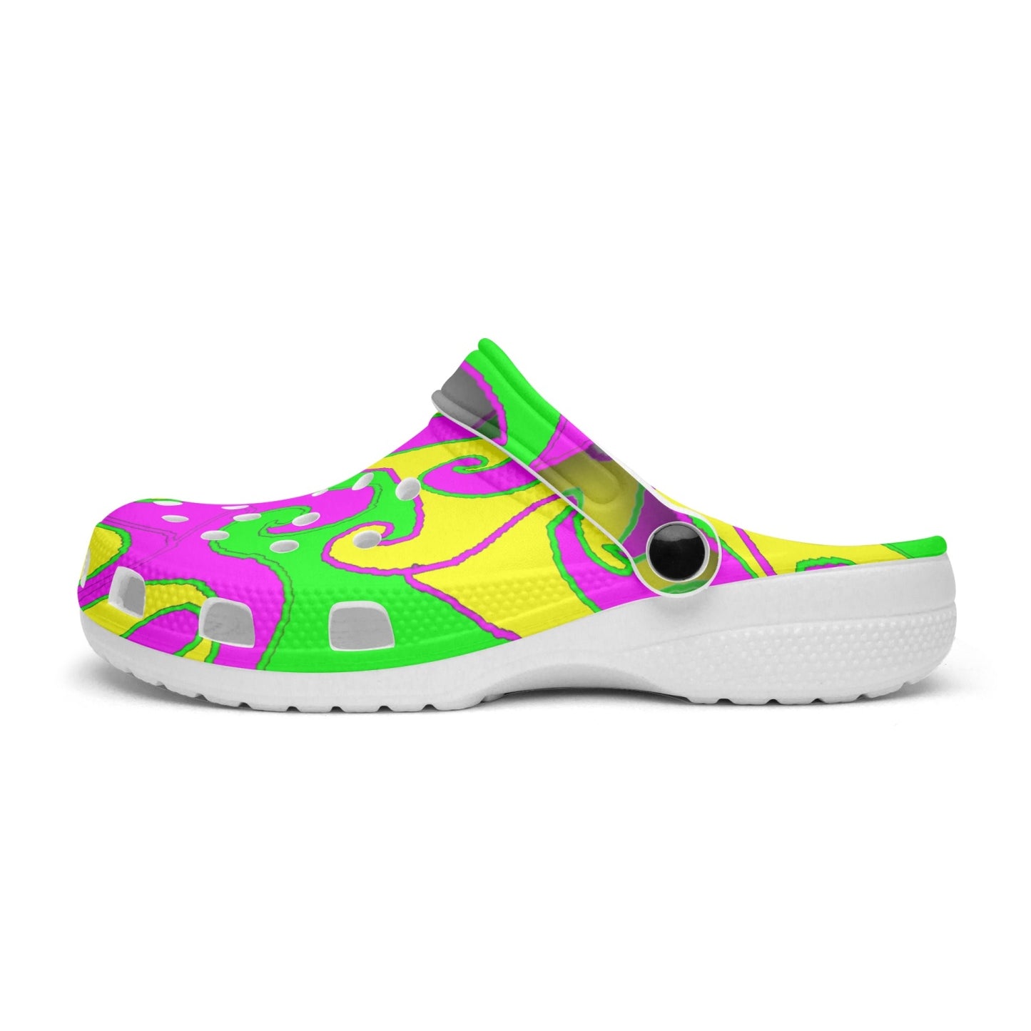 Spring Mandala Pattern 413. All Over Printed Clogs