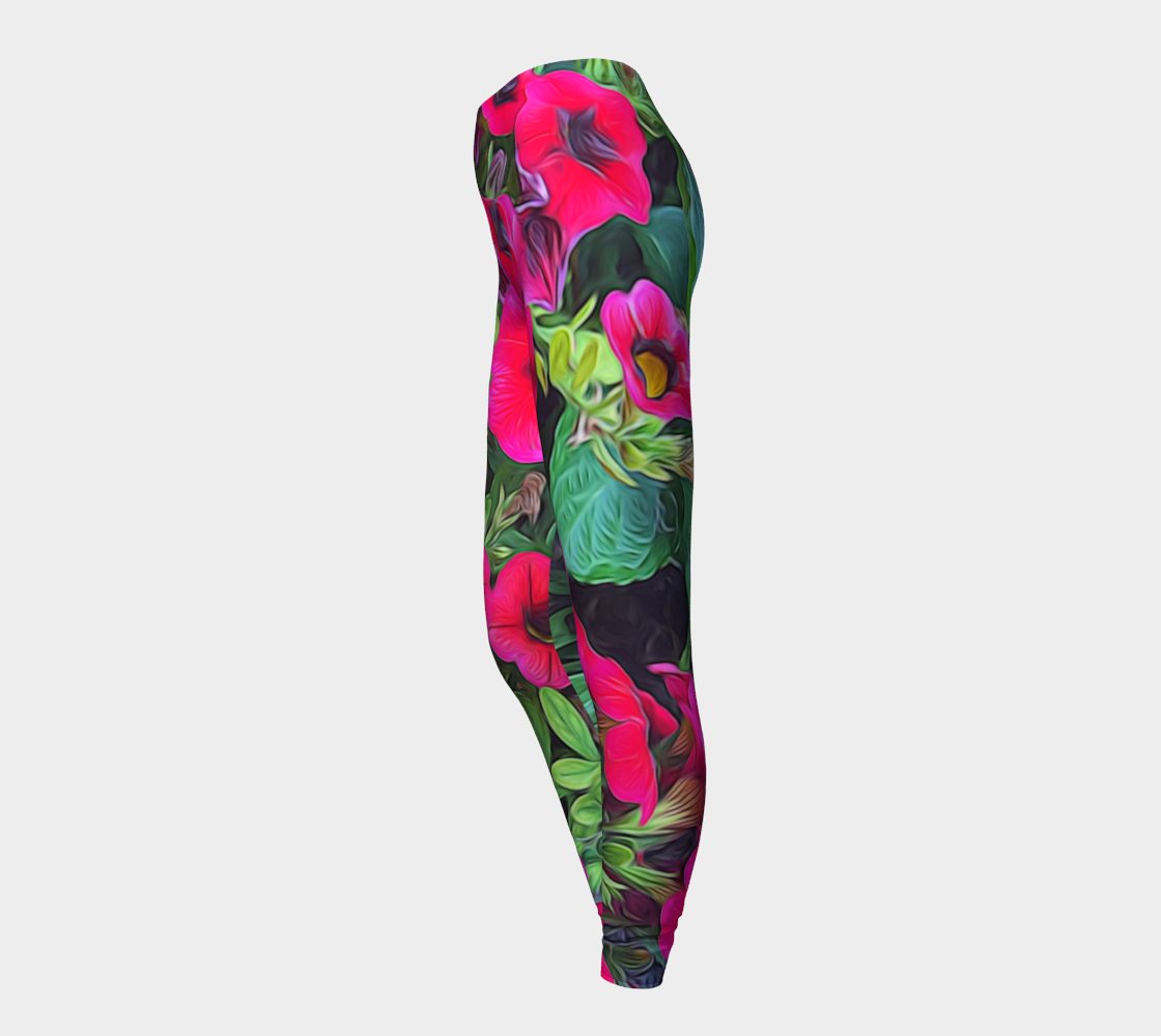 Pink Petunias Leggings