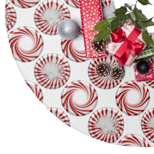 Peppermint Candy Pattern Christmas Tree Skirts