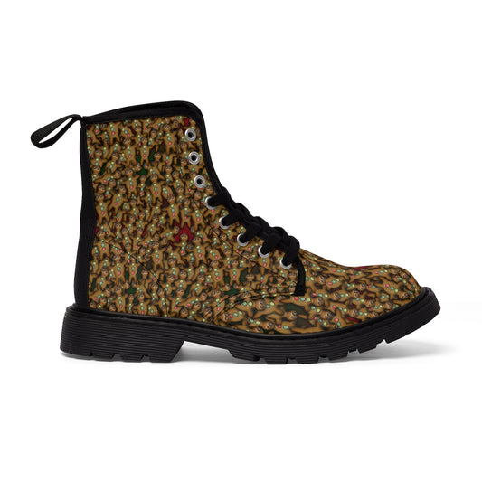 Gingerbread Cookie Women's Canvas Boots