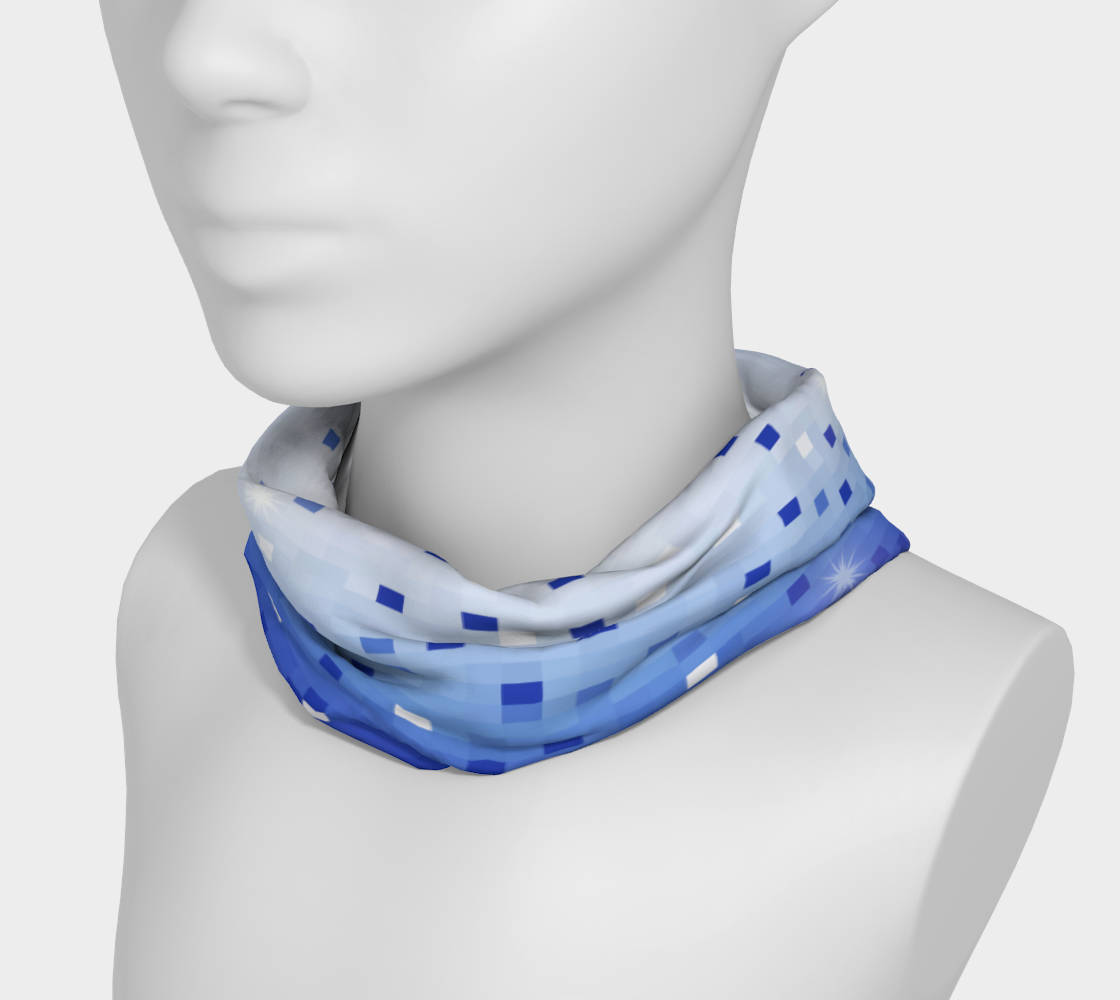 Blue Square Confetti Headband
