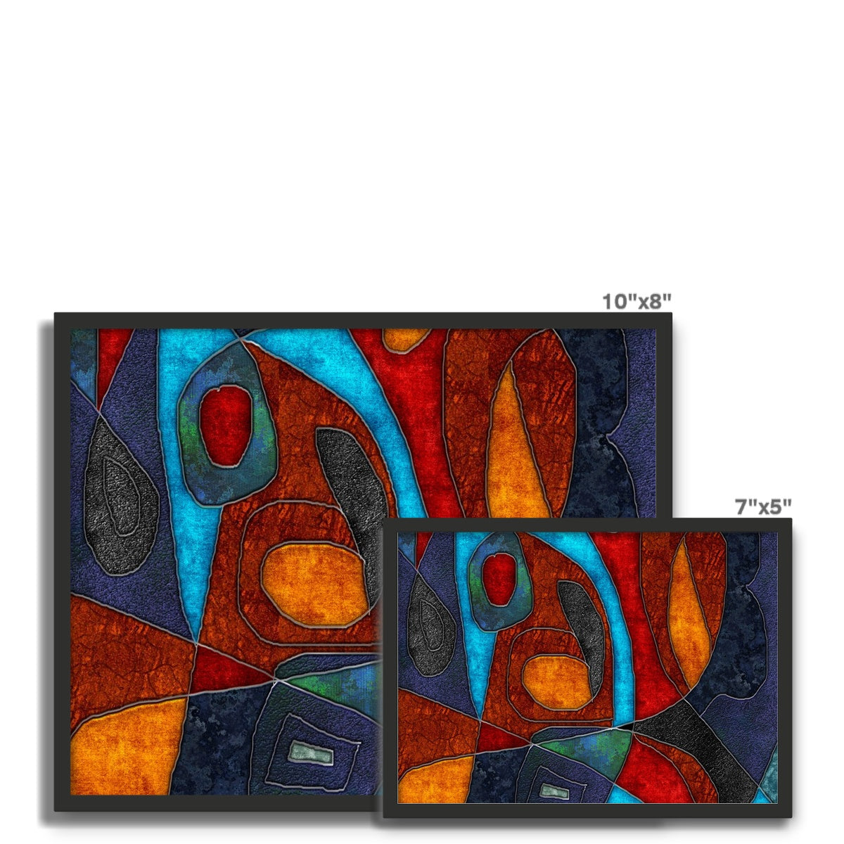 Abstract With Heart Framed Photo Tile