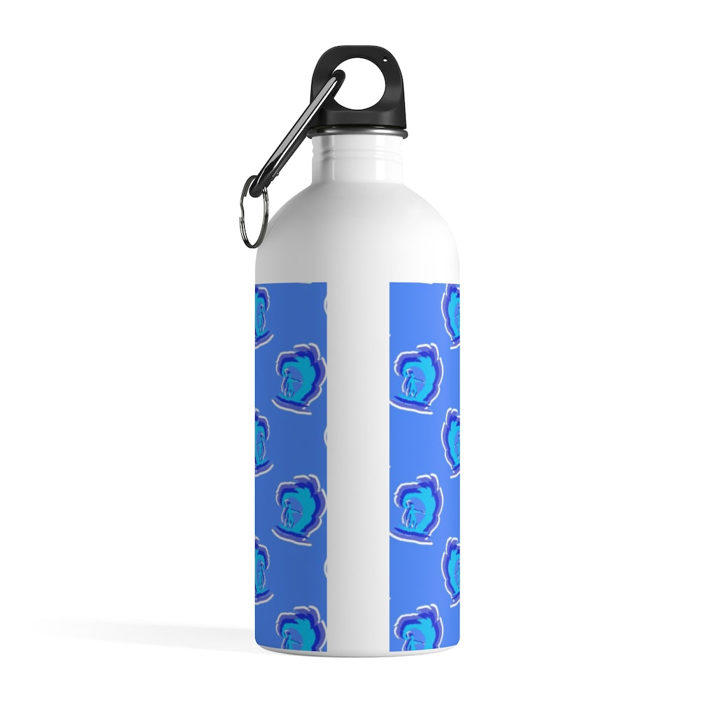 Surfer Pattern Stainless Steel Water Bottle