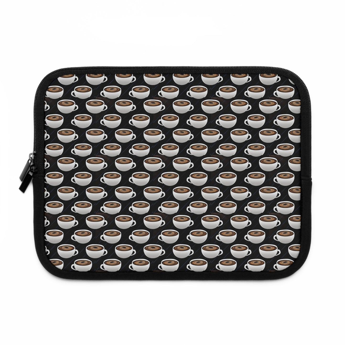 Coffee Cups Pattern Laptop Sleeve