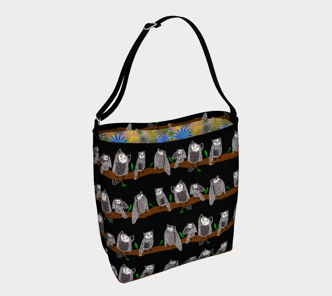 Cute Owls Pattern Day Tote