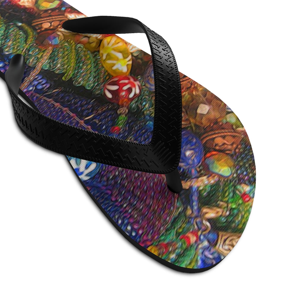 Beaded Jewelry Unisex Flip-Flops