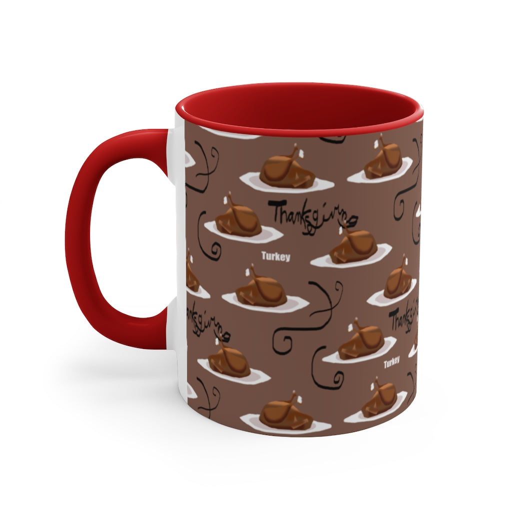 Turkey Dinner Accent Mug