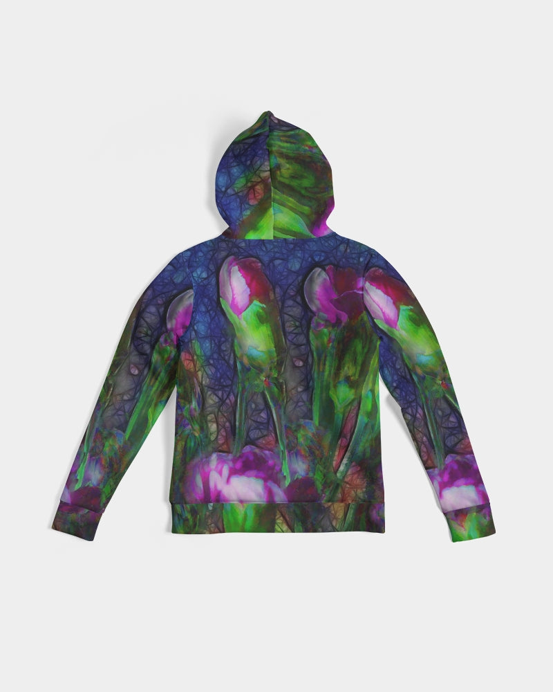 Abstract Pink Carnations Women's Hoodie