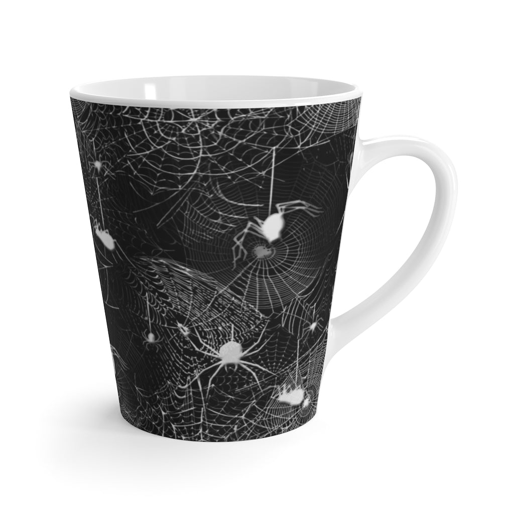 Spider Webs Latte mug