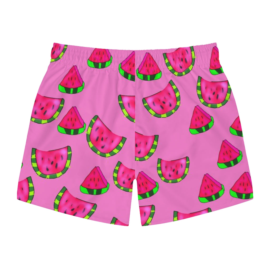 Watermelon Pattern Swim Trunks