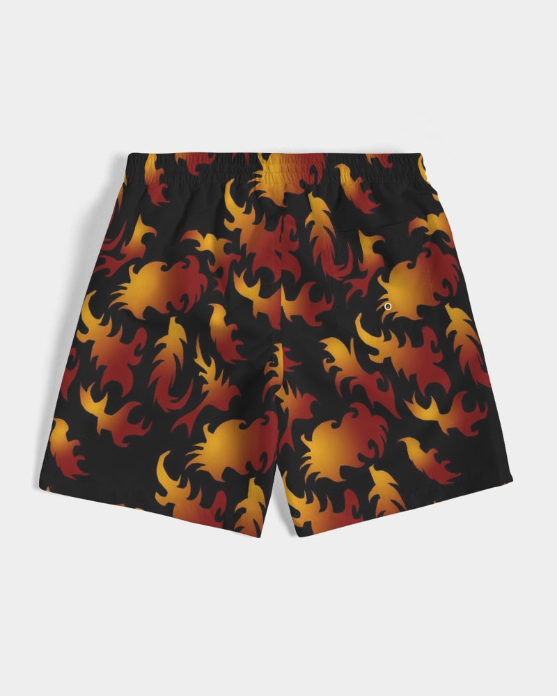 Abstract Flames Pattern  Men's Swim Trunk