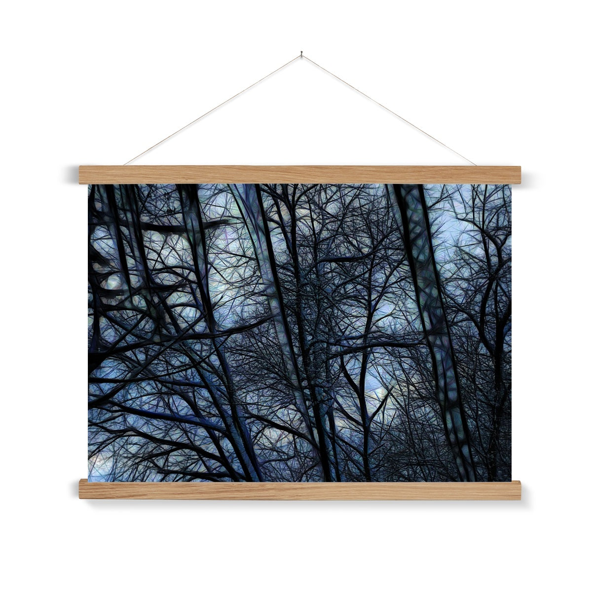 Twilight Icicles Fine Art Print with Hanger