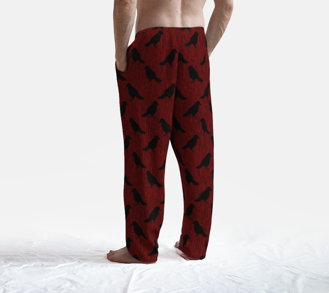 Ravens on Red Lounge Pants