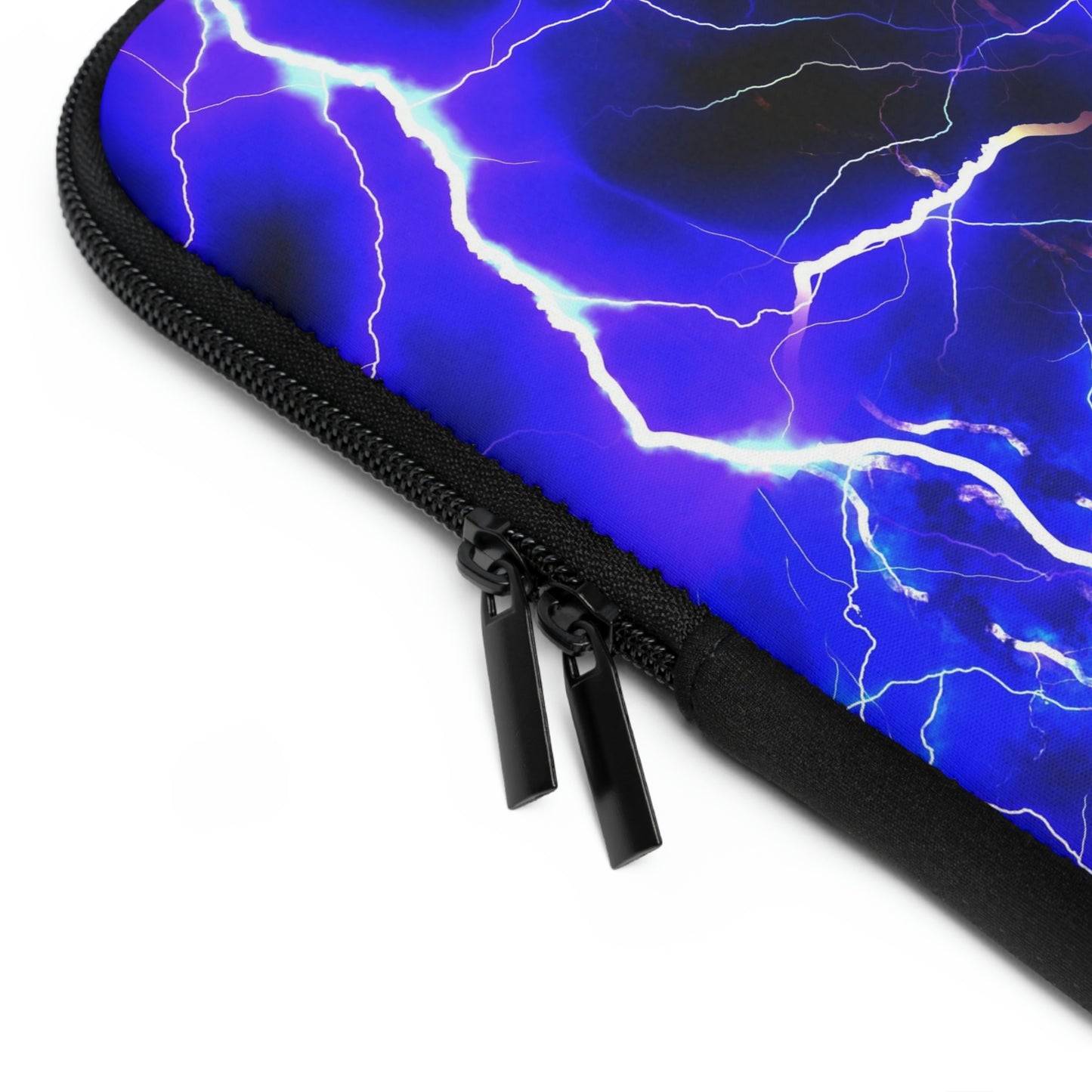 Blue Lightning Pattern Laptop Sleeve