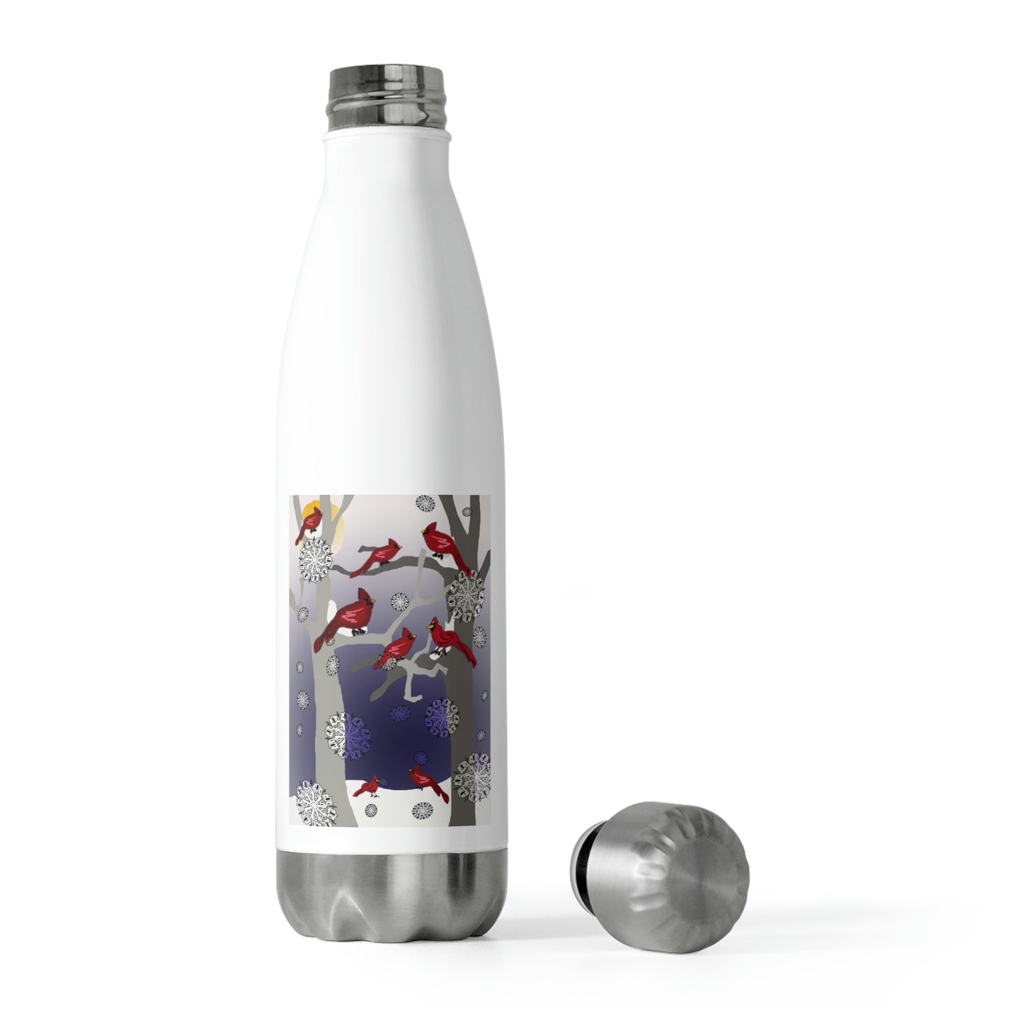 Cardinals In The Snow 20oz Insulated Bottle
